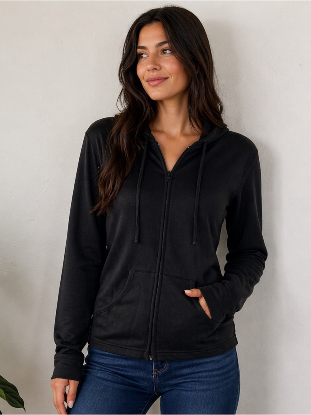 ๐คโจ Vintage Fashion Bug Black Hooded Jacket โจ๐ค - Picture 2 of 13